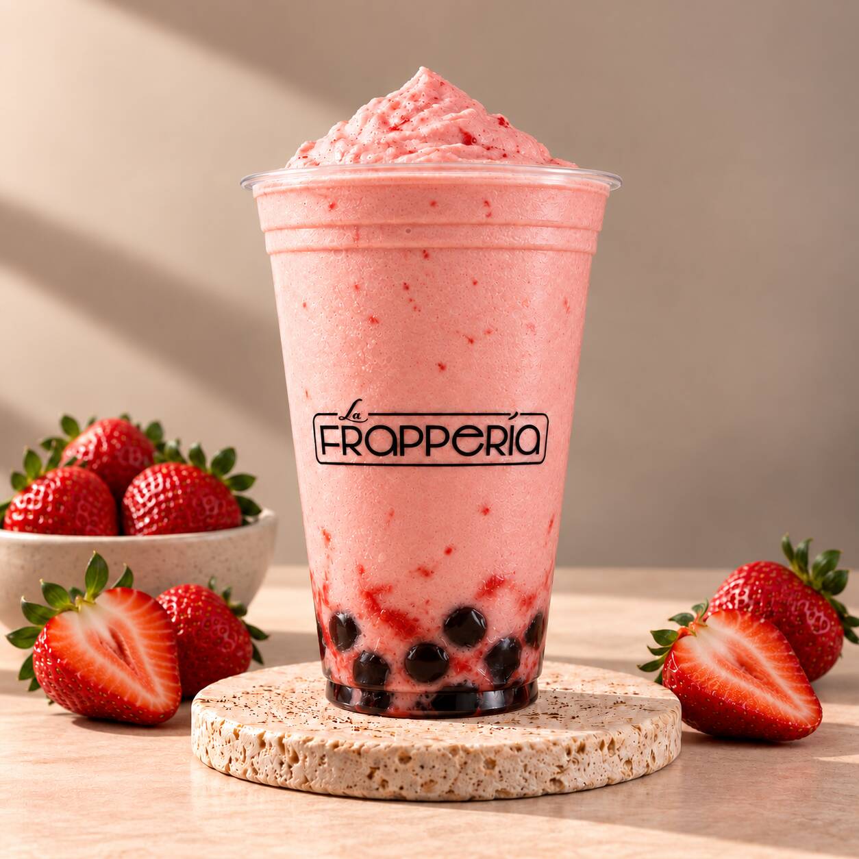 Frapé Fresh Fresa 16 Oz (Opción Sin Azúcar)