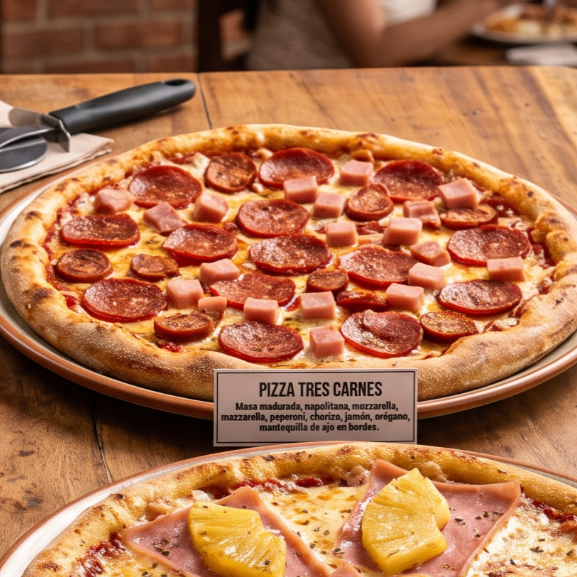 Pizza Tres Carnes