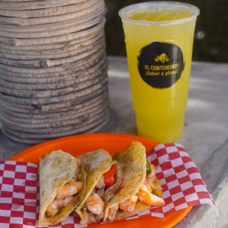 Combo 1 Orden Tacos Gobernador + Agua Fresca