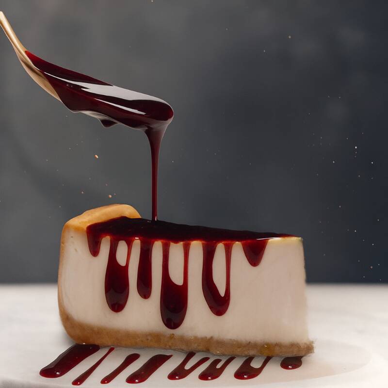 Rebanada de Cheese Cake New York Zarzamora