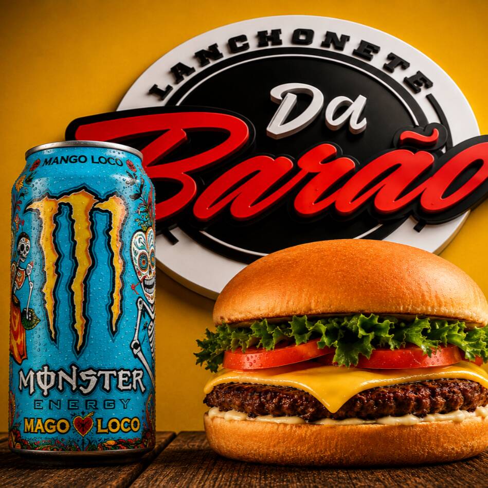 Peça já e aproveite um combo especial com , 1 salada com alface, tomate, queijo e presunto, maionese, hambúrguer! Completando com um Monster de sua preferência!!
