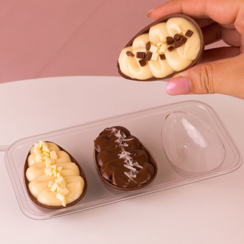 Perfeito para experimentar ou presentear! Nosso trio degustação é composto por 3 mini ovos trufados nos sabores: Casadinho, Prestígio, Ninho com Nutella Ideal para quem ama variedade em uma versão compacta e irresistível. 150G