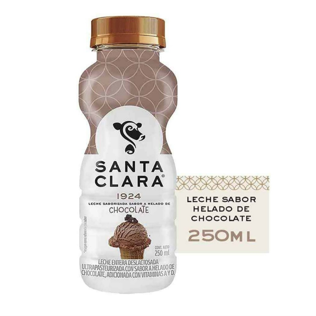 Leche Sabor Helado de Chocolate Santa Clara