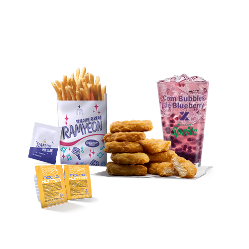 Os frangos empanados mais irresistíveis do McDonald’s com acompanhamento, bebida e 2 molhos de sua preferência.