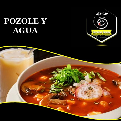 Pozole Litro + Agua de Fruta del Dia