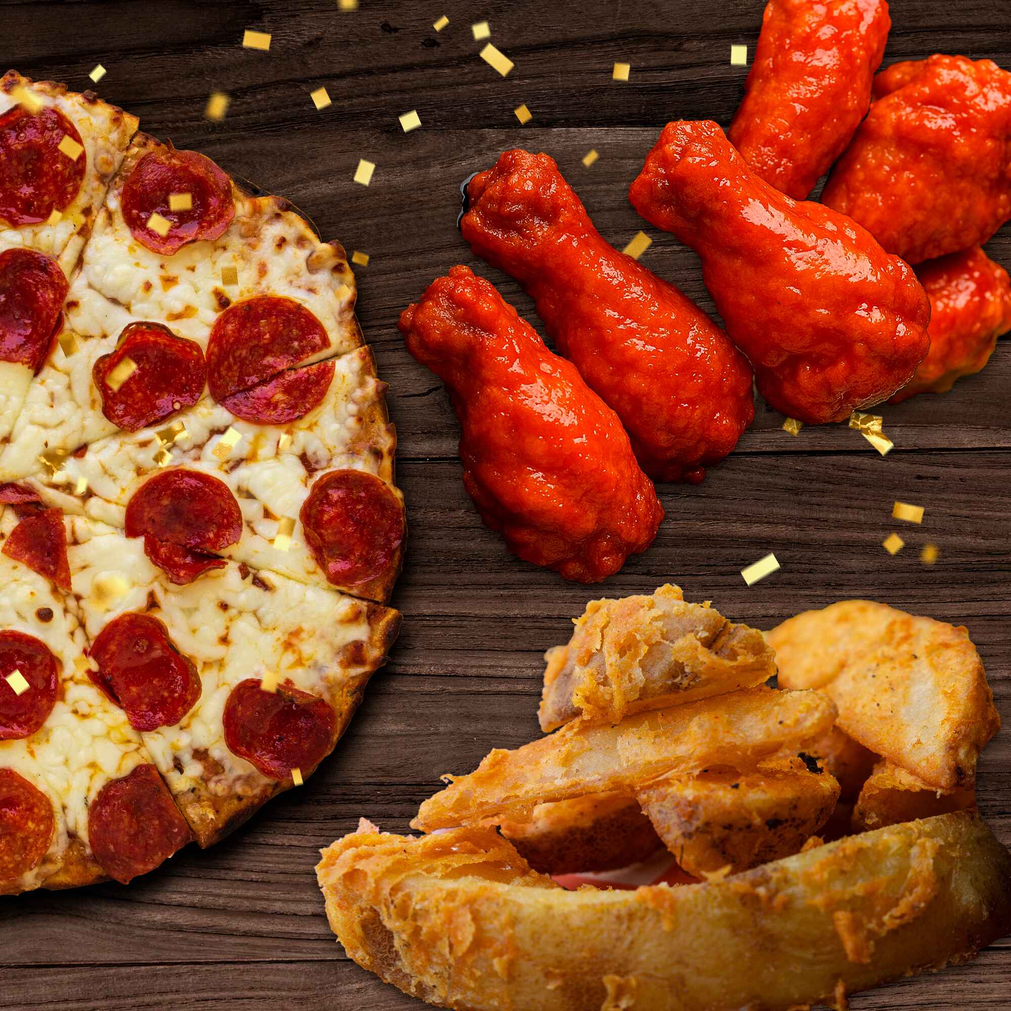 COMBO SPORT´S : 20 Alitas + 1 Pepperoni + Papas