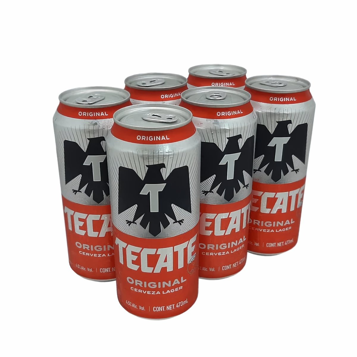 TECATE Cerveza Original Six Latón 473ml