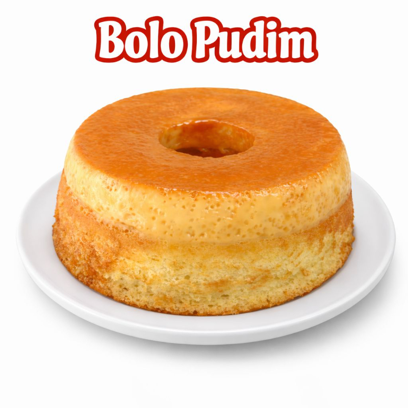 Bolo de Trigo, com a massa de creme de leite, em cima o delicioso pudim de Leite Condensado, não usamos conservantes, fabricação diaria.