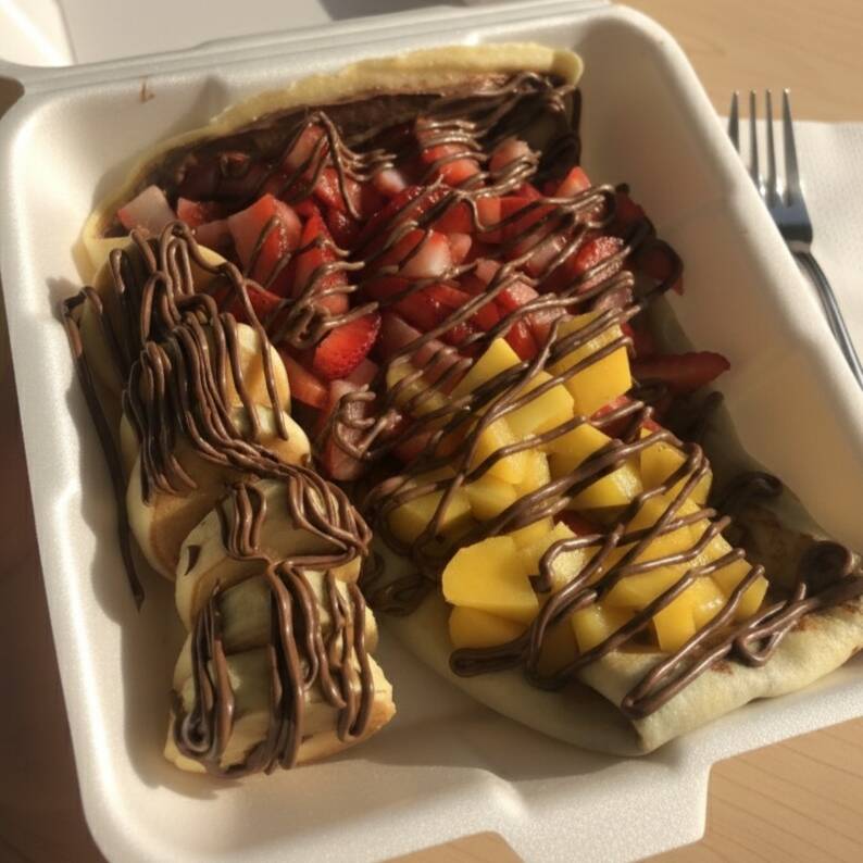 Crepa y 6 Mini Hotcakes 3 Ingredientes