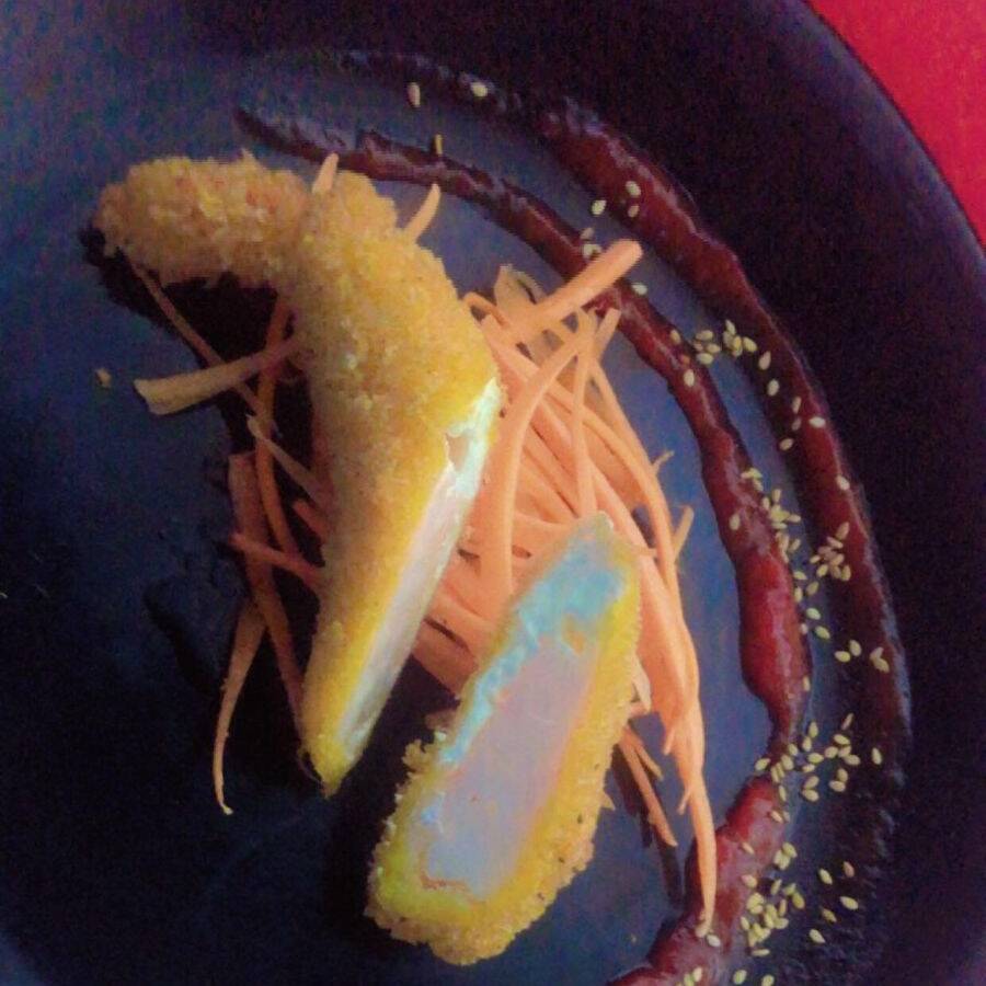 KUSHIAGUE DE CAMARON CON QUESO