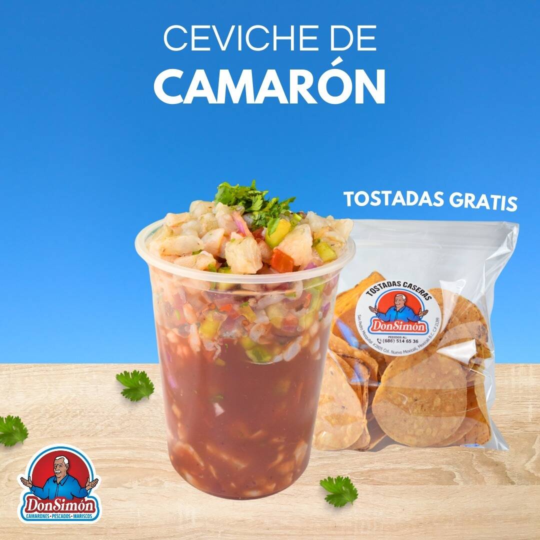 CEVICHE CAMARON CURTIDO 1/2 LITRO