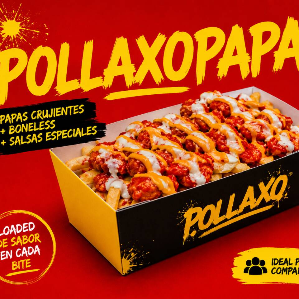 POLLAXOPAPAS CON COCACOLA
