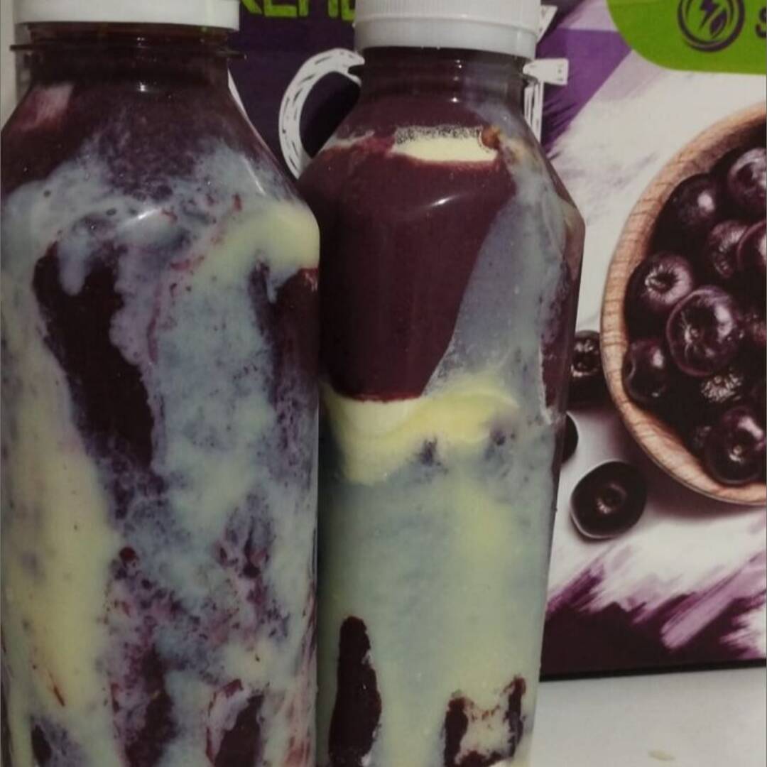 Mais Uma Novidade Para Os Amantes do Açaí Nossa Batida de Açaí Cremosa Com Mousse de Maracujá, simplesmente Um Espetáculo de Sabores