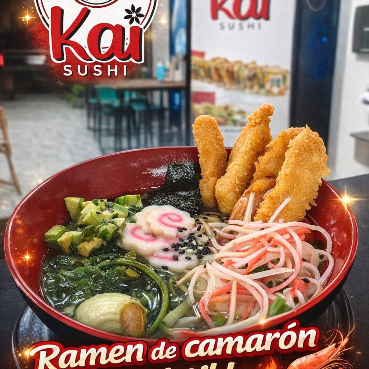 Ramen de Camarón