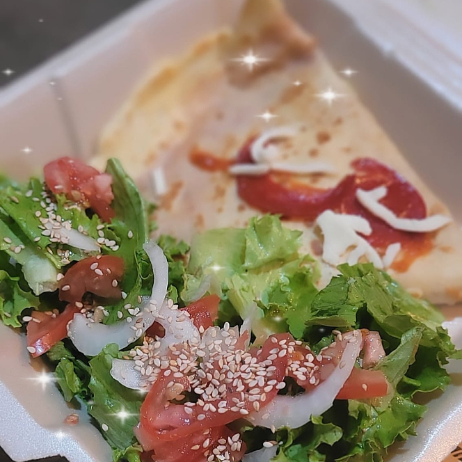 Crepa Jamón con Queso