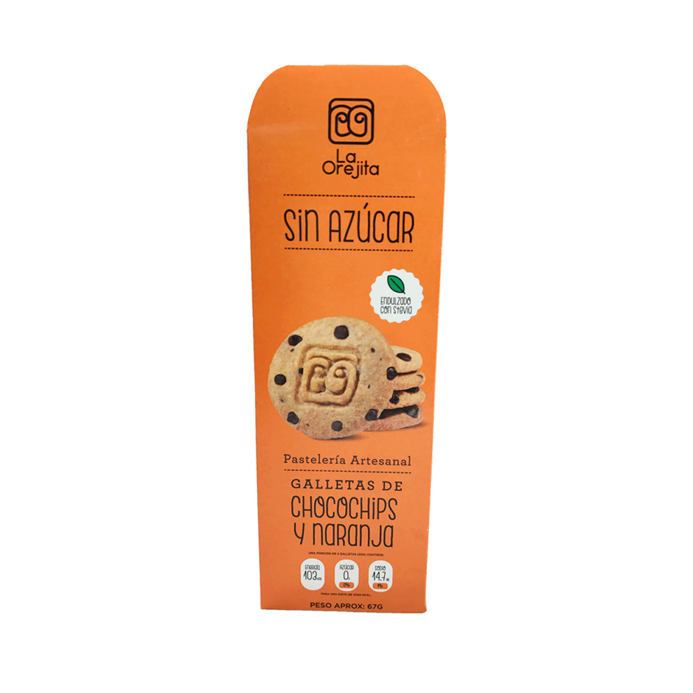 Galletas Choco Chips y Naranja Grande 6 uds