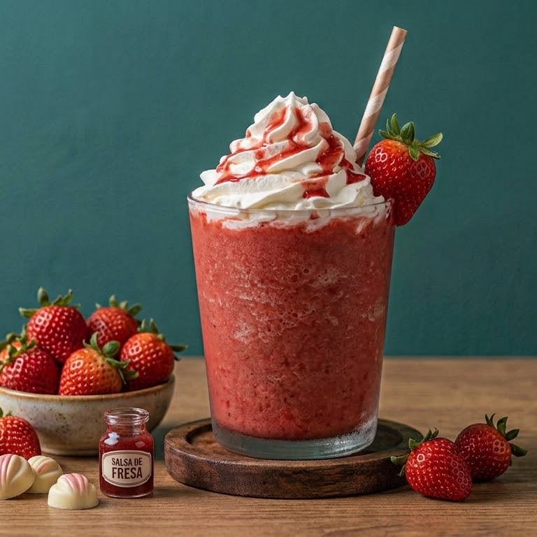 Frappe de Fresas con Crema