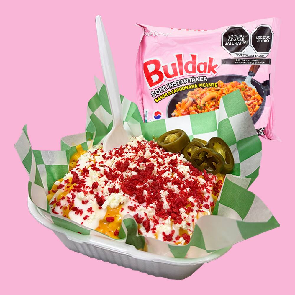 Buldak con Elote