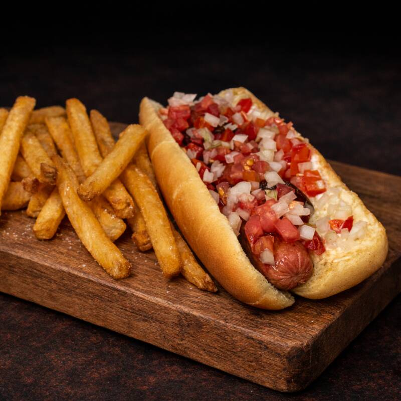 Hot Dog con Papas