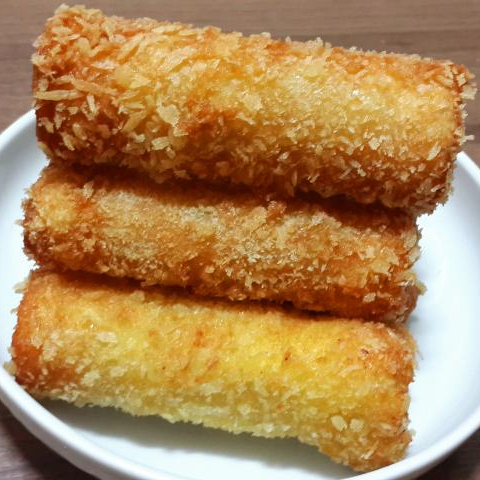 kani recheado com creme chesse e empanado por fora