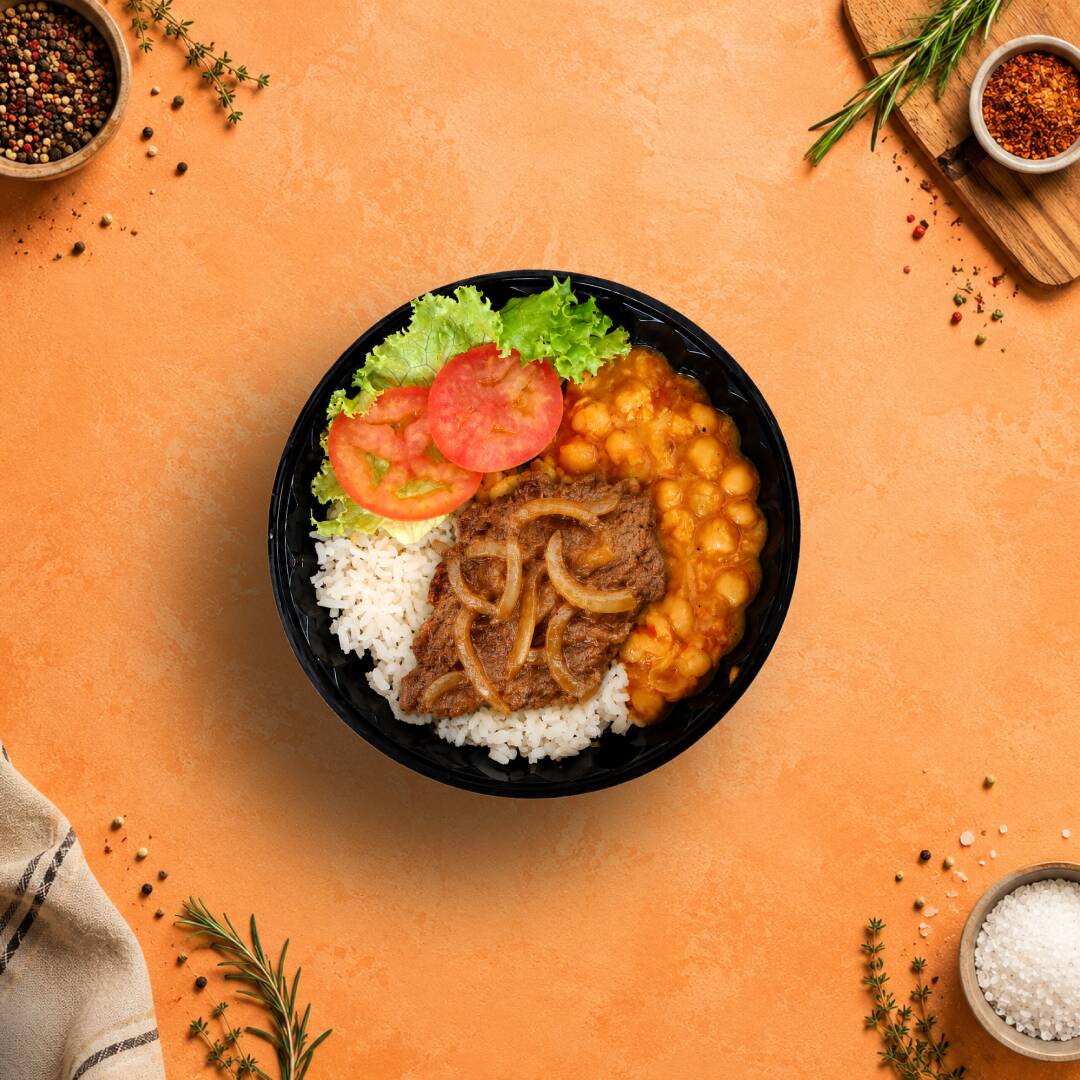 Mini Almuerzo Big Mom Con Carne en Bistec