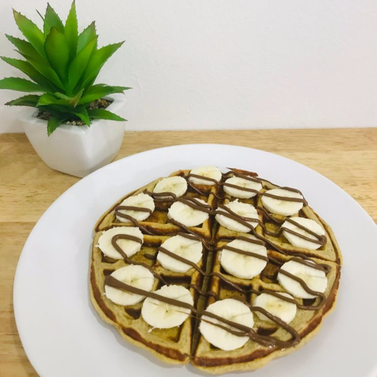 Waffle Plátano Nutella