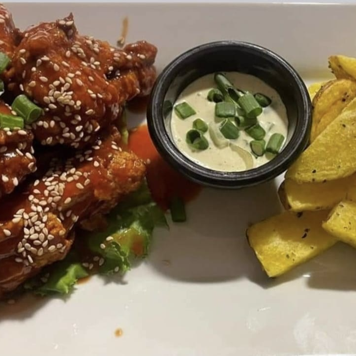 Alitas en Salsa BBQ 6 uds