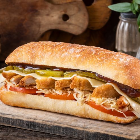 Sándwich Club de Chuleta Valluna