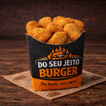 Porção de nuggets de frango, crocantes por fora e macias por dentro. (Imagem ilustrativa)