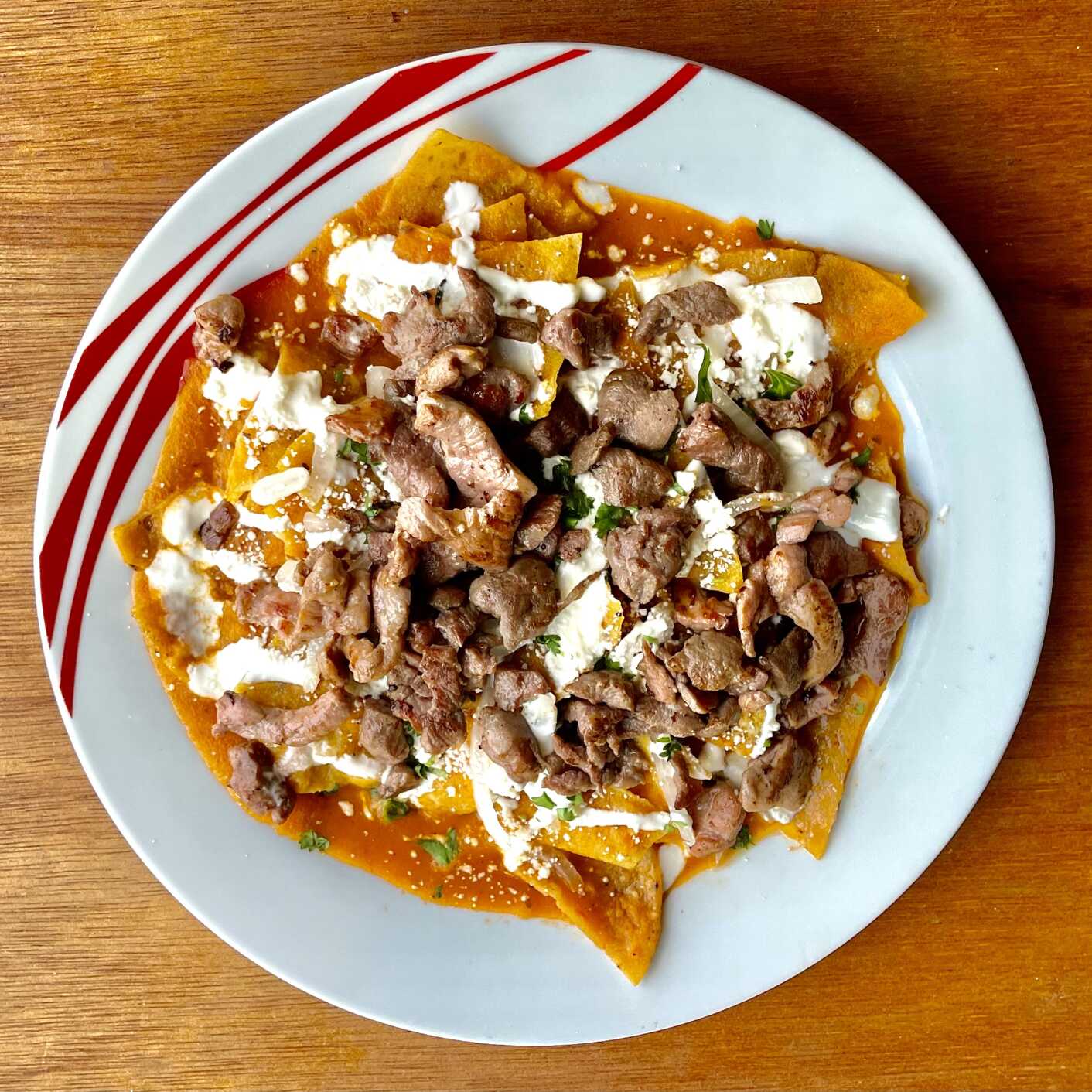 Chilaquiles de Arrachera