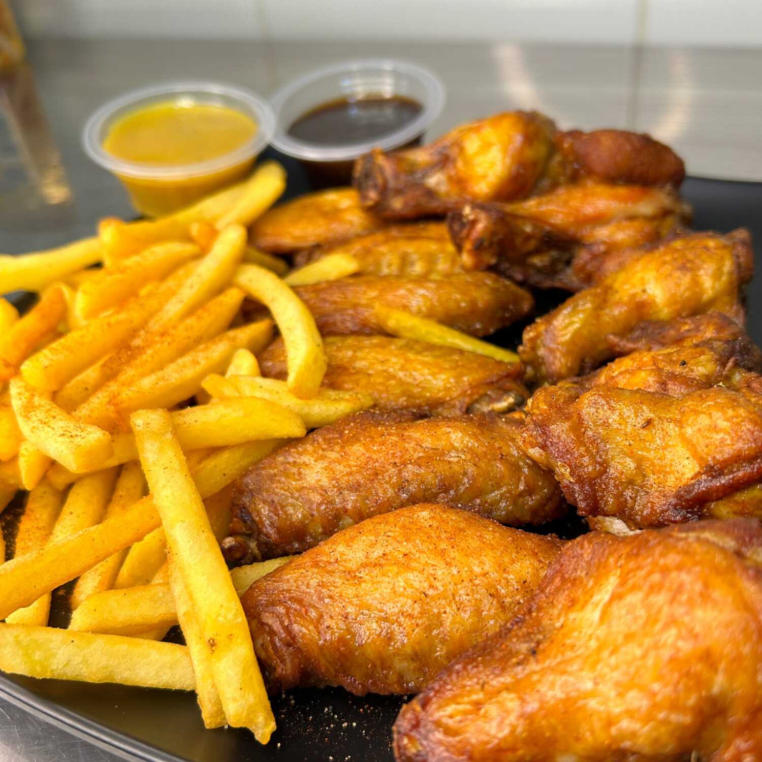 6 Alitas + Papas