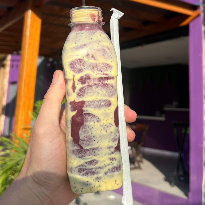 O melhor açaí da região!!! Recheado com Mousse de Maracujá cremoso e batido com Leite condensado, Leite em pó.