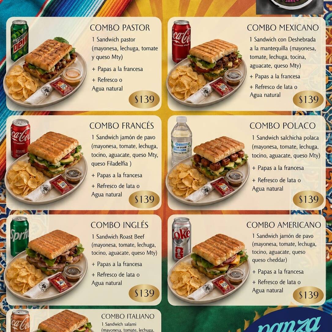 AMERICANO con PAPAS Y Refresco