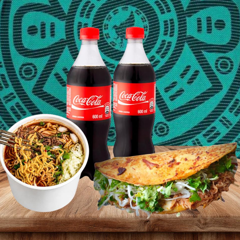 Combo Mundial Quesabirria + Birriamen 1/2 + 2 Refr