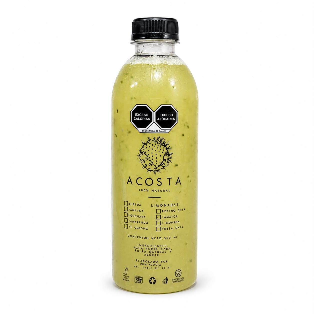 Agua de Limonada Pepino 500 ML