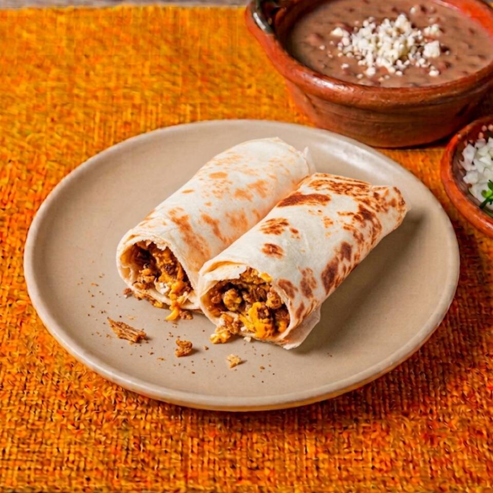 Burrito Huevo con Machaca