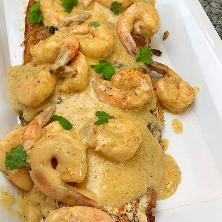 Trucha En Salsa De Camarones