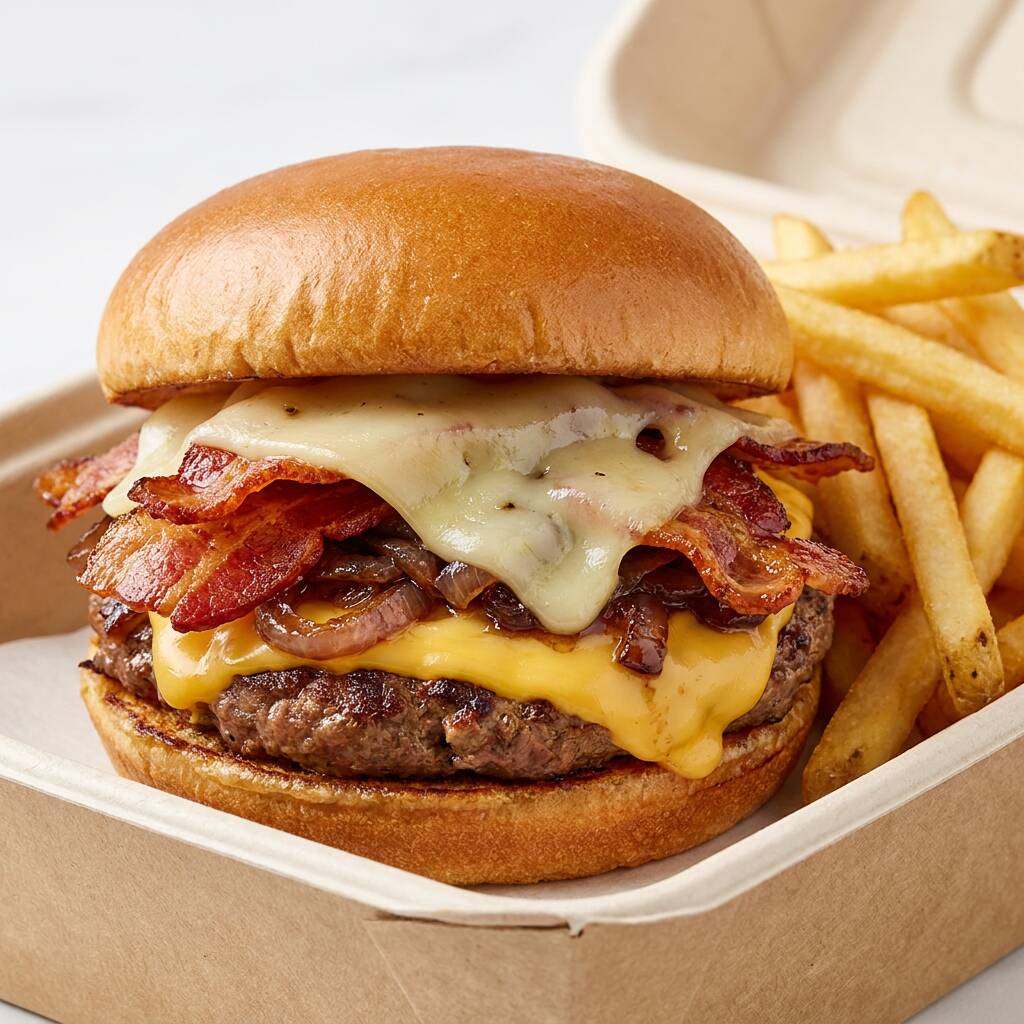 Melty Bacon Burger