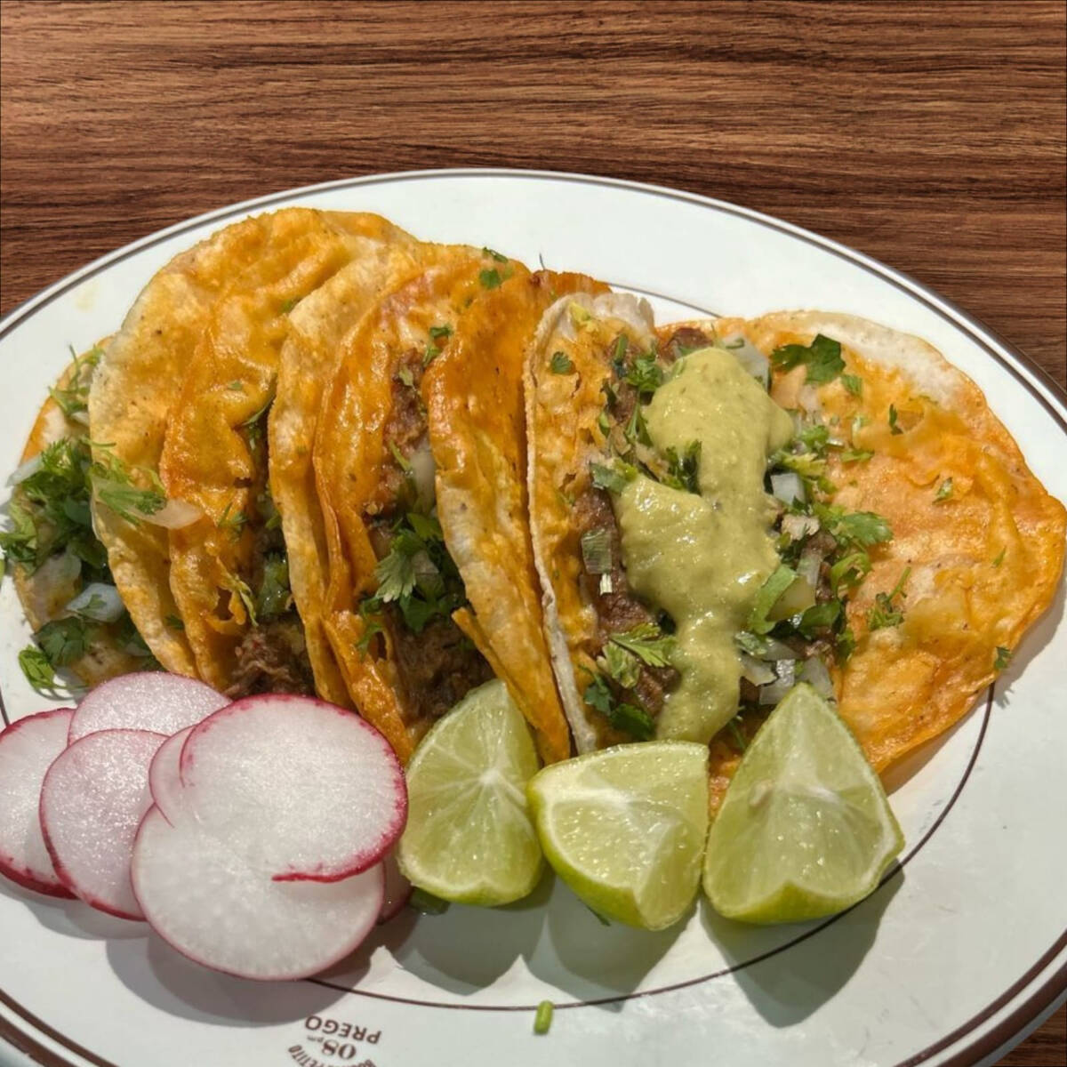 Orden de tacos barbacoa