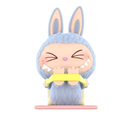 Labubu Sweating da série The Monsters Lazy Yoga Series da Pop Mart.