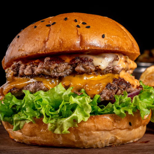 Hamburguesa Doble Con Queso