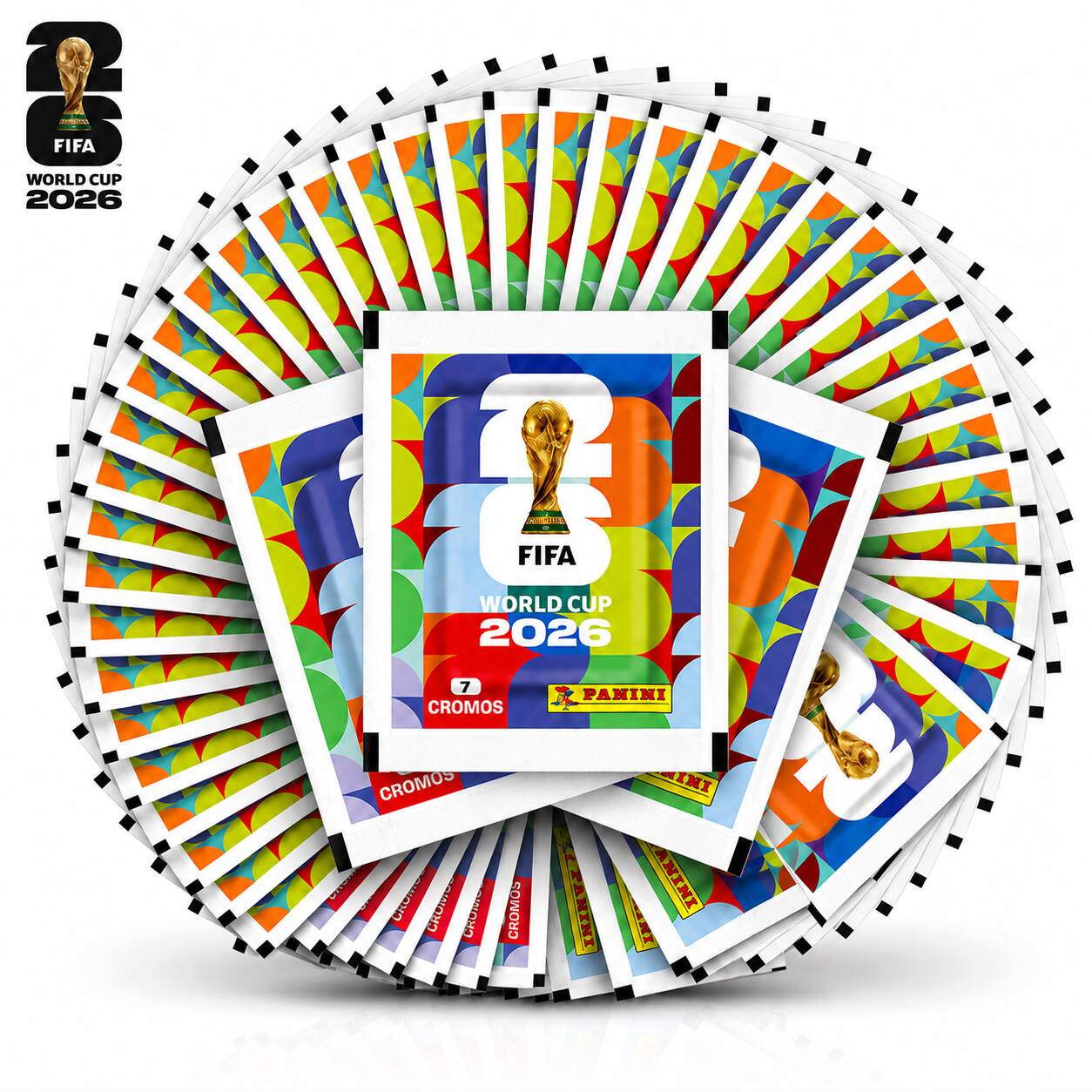 Combo Com 10 Pacotes de Figurinhas da Copa do mundo 2026. Cada Pacote vem 7 figurinhas