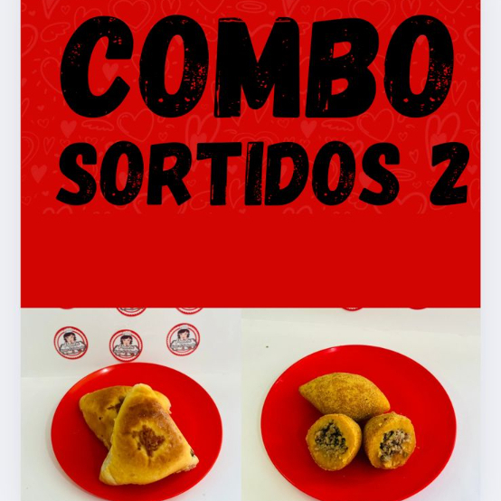 Um mix maravilhoso, assados e fritos. Vem com , 2 coxinhas , 1 risole , 1 bolinho de carne , 2 esfhia de carne , 1 assado de salsicha com chedder , 1 hamburguinho com chedder + 1 refri lata