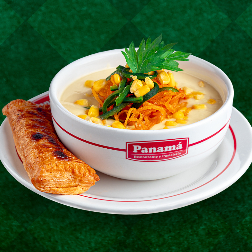 Crema de elote mamá claus