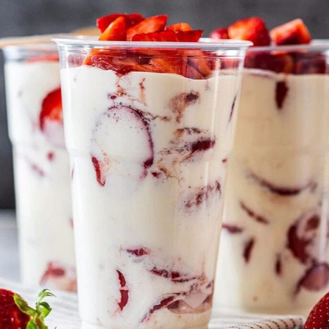 Litro Fresas con Crema