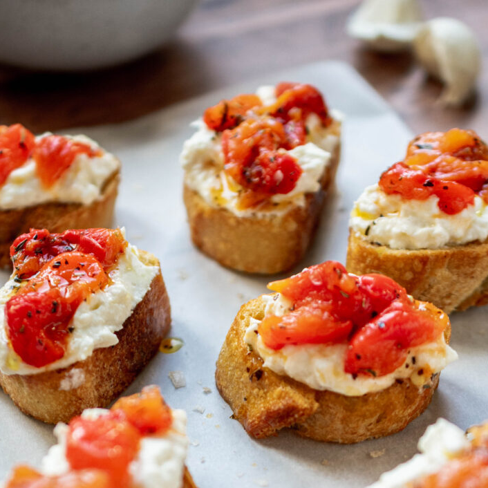 Bruschetta Ricotta Morrón