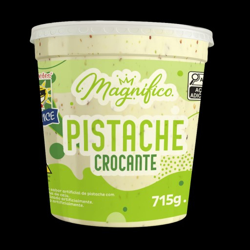 Sorvete de massa sabor pistache.