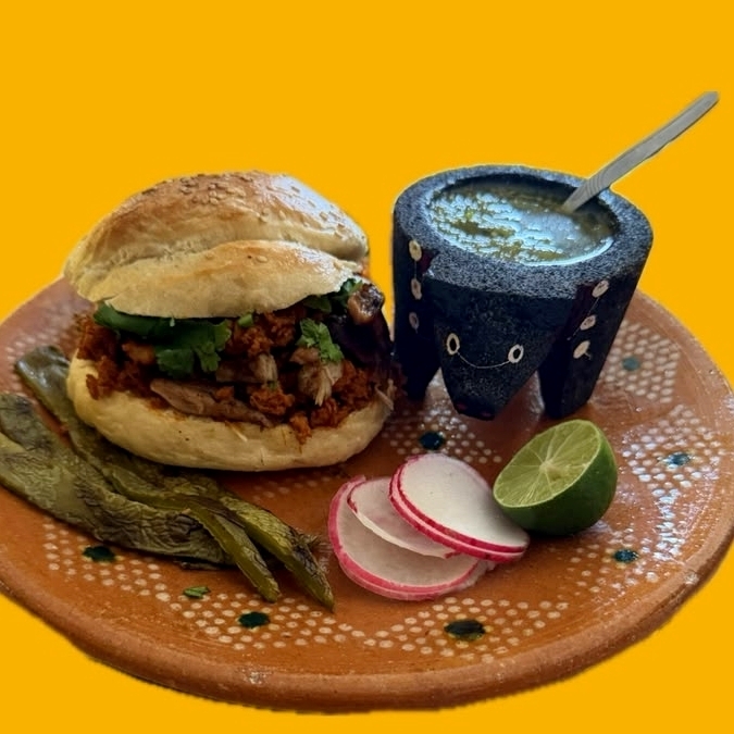 Cemita Combinada (Arrachera y Longaniza)