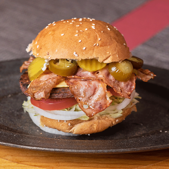 Hamburguesa con Tocino