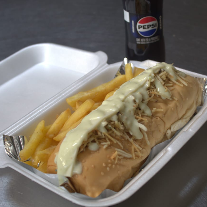 Super Perro Gratinado + Francesas + Gaseosa